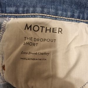 Mother The dropout relaxed fit shorts.